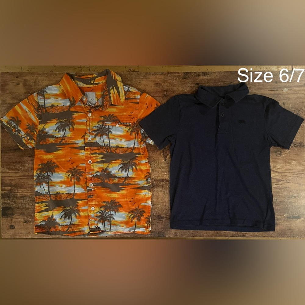 Boy’s Button-Up/Dress Shirts-size 6/7
